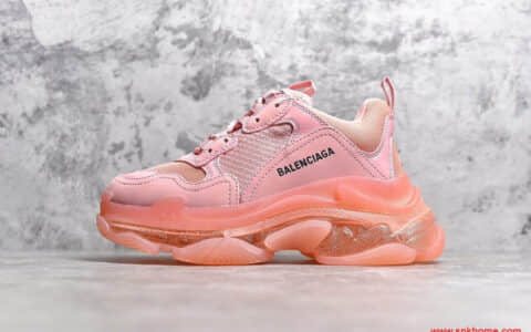 巴黎世家老爹鞋 BALENCIAGA 19SS Triples 蜜桃粉