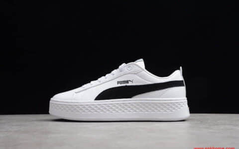 PUMA Smash Platform SD 女子厚底松糕休闲板鞋 货号：366487-12