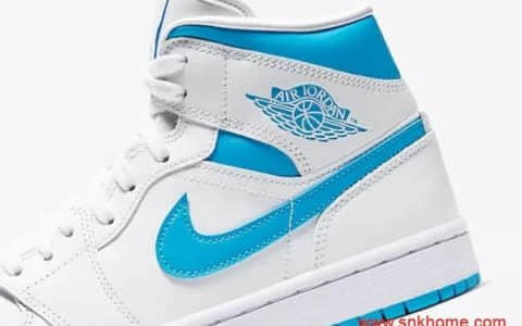 人见人爱的北卡蓝！这双 Air Jordan 1 Mid 你得多加留意！货号：BQ6472-114