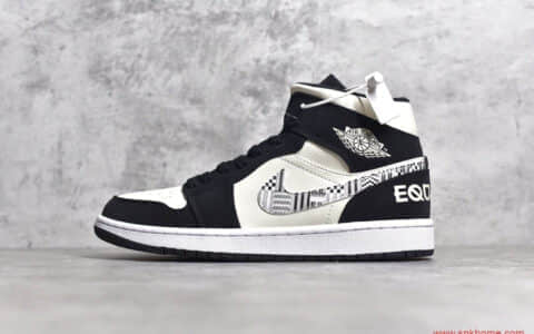 H12纯原版本AJ1中帮黑人月 Air Jordan 1 Mid BHM EQUALITY 货号852542-010