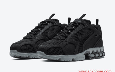 Nike Air Zoom Spiridon Cage 2 耐克Stussy联名款黑色 货号CQ5486-001