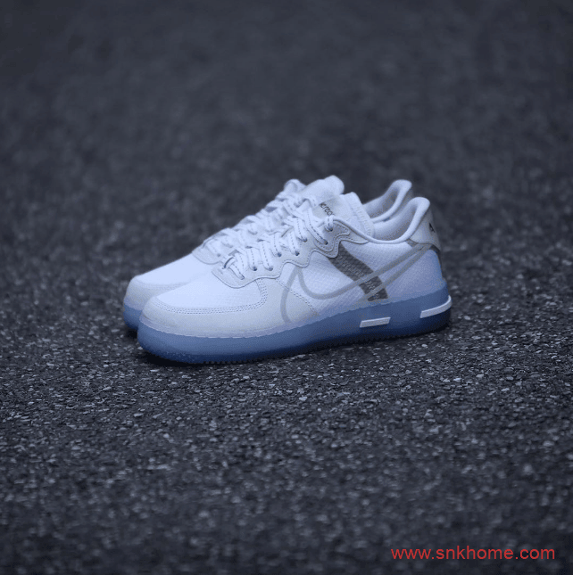 Nike Air Force 1 React QS 耐克空军小白鞋透明底发售信息 货号：CQ8879-100