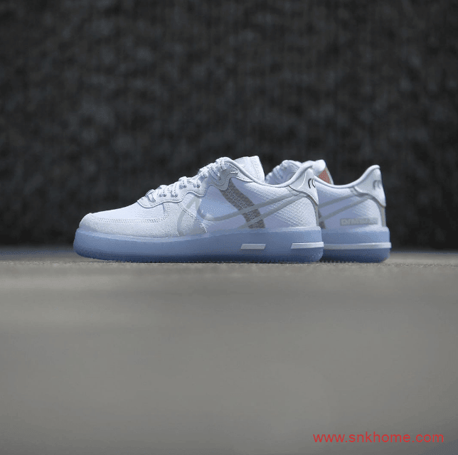Nike Air Force 1 React QS 耐克空军小白鞋透明底发售信息 货号：CQ8879-100