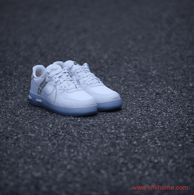 Nike Air Force 1 React QS 耐克空军小白鞋透明底发售信息 货号：CQ8879-100