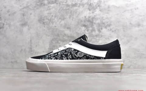 莞产万斯腰果花黑白 万斯安纳海姆硫化帆布鞋 Vans x Rhude联名款帆布鞋万斯腰果花