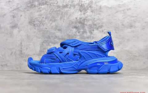 Balenciaga Track Sandal Sneakers"Black/Silver 纯原巴黎世家老爹鞋巴黎世家蓝色凉鞋