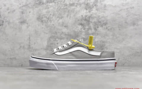 万斯半拖鞋 VANS OLD SKOOL 万斯灰色帆布鞋懒人鞋 货号：VN0A3MUSFRL