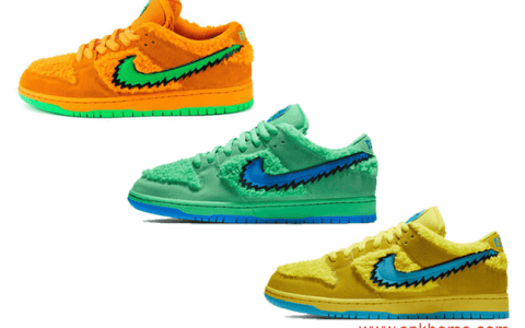 Grateful Dead x Nike SB Dunk Low 耐克五只熊 Dunk SB小熊系列发售日期 货号：CJ5378-300