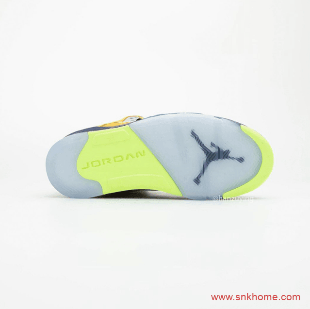 AJ5融合8双人齐配色 Air Jordan 5 “What The” AJ5红黄鸳鸯鞋发售日期 货号：CZ5725-700