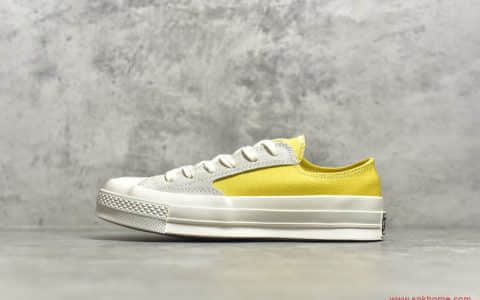 匡威柠檬黄低帮 Converse Final Club Chuck 70s 匡威1970S低帮 货号：168606C