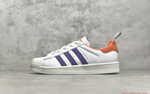 阿迪达斯贝壳头荔枝皮 adidas Originals Superstar 贝壳头五十周年纪念款 货号：FW8087