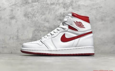 莆田纯原鞋AJ1白红高帮 Air Jordan 1白红 H12纯原版本AJ1 货号：555088-106