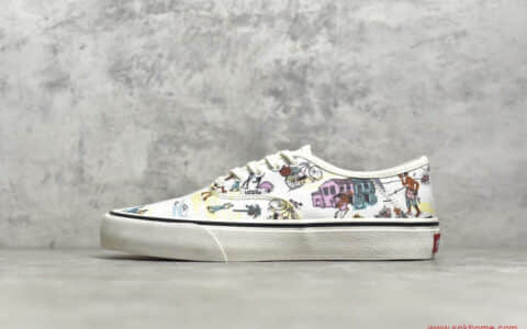 万斯基德联名白色冲浪印花帆布鞋 VANS x Kide 万斯DT纯原版本