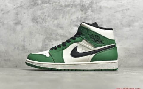 AJ1中帮白绿脚趾凯尔特人 Air Jordan 1 Mid S2纯原版本AJ货源 货号：852542-301