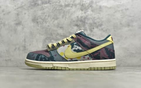 耐克Dunk SB水洗拼接低帮板鞋 NIKE SB Dunk Low SP Community Garden 耐克拼色扎染印花水洗 货号：CZ9747-900
