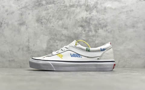 万斯米白低帮帆布鞋 万斯LOGO印花顶级版本 VANS Bold Ni 吴亦凡同款万斯