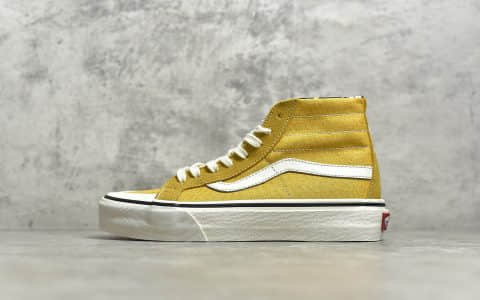 万斯SK8-HI SF姜黄色 万斯2020官方同款秋季新品 货号：VN0A3MV122S