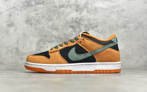 耐克Dunk SB丑小鸭 NIKE Dunk SB Low SO "Ceramic" 耐克黑橙麂皮低帮 货号：DA1469-001