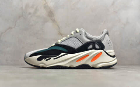 椰子700一代白灰配色Adidas Yeezy 700 Wave Runner Solid Grey 椰子700巴斯夫真爆纯原版本 货号：B75571