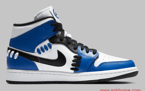 AJ1小闪电中帮 Air Jordan 1 Mid SE “Game Royal” AJ1中帮皇家游戏白蓝中帮 货号：CV0152-401