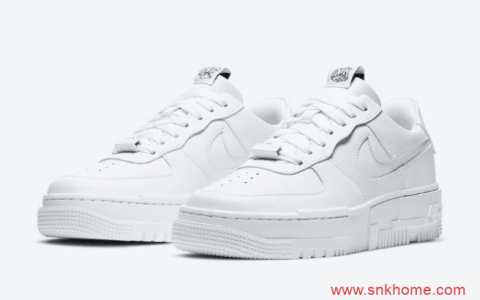 耐克空军一号不对称鞋盒设计解构鞋 Nike Air Force 1 Pixel 耐克空军小白鞋官图 货号：CK6649-100