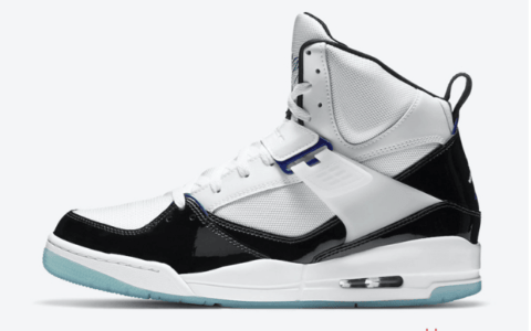 AJ经典康扣配色 Jordan Flight 45 “Concord” 发售日期 实战AJ球鞋复刻 货号：DC2571-100