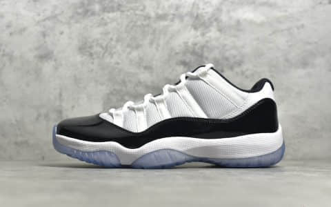 AJ11康扣低帮 Air Jordan 11 Low "Concord" AJ11黑白康扣2014经典球鞋 货号：528895-153