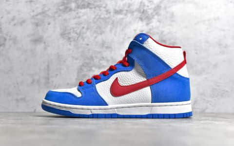 耐克Dunk SB机器猫联名 NIKE SB Dunk High Pro Iso“Photo Bule” 耐克Dunk白蓝高帮板鞋 货号：CI2692-400