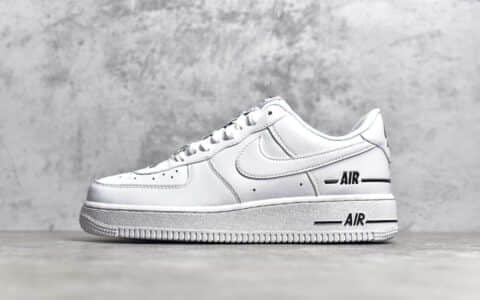 耐克空军串标低帮纯原版本 NIKE Air Force 1 “Double Air” 耐克空军内置SOLE气垫 货号：CJ1379-100