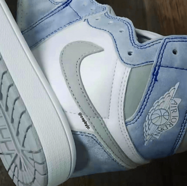AJ1薄荷糖高帮实物图曝光 Air Jordan 1 High OG “Hyper Royal” 全新AJ1高帮新配色发售 货号：555088-402
