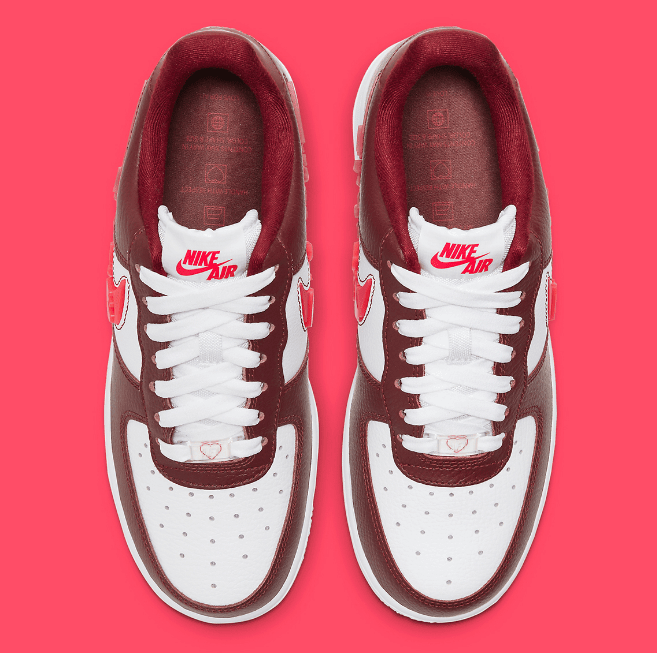 耐克空军一号情人节限定 Nike Air Force 1 Love For All 耐克2021年情人节限定发售日期 货号：CV8482-600