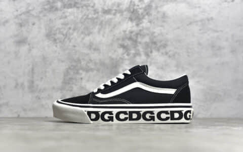 万斯CDG联名黑色低帮 CDG x VANS 新款联名 万斯硫化鞋 万斯帆布鞋