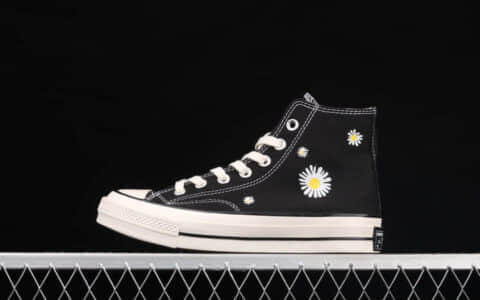 匡威小雏菊匡威1970S黑色高帮 匡威小花 Converse 1970s匡威权志龙二代小雏菊联名款 货号：162050C