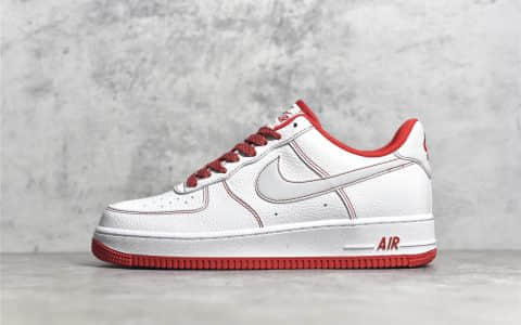 耐克空军一号白红低帮 Nike Air Force 1 SU19 空军一号3M反光低帮 货号：CN2896-101