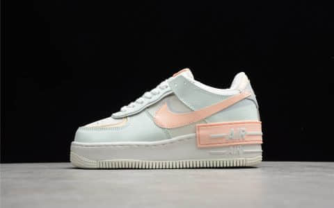 耐克空军马卡龙淡绿粉 Nike Air Force 1 Shadow 公司级版本原厂耐克空军渠道 耐克空军女鞋 货号：CU8591-104