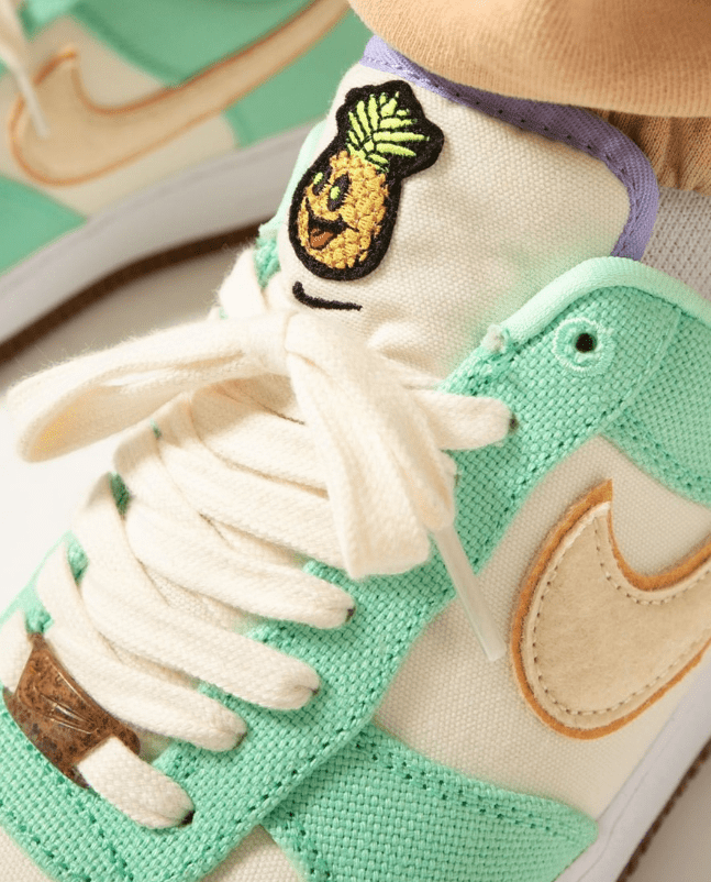 耐克空军菠萝新配色官图 Nike Air Force 1 Low “Happy Pineapple” 耐克空军帆布鞋 空军白绿低帮 货号：CZ0268-300
