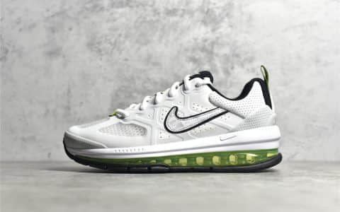 耐克Air Max Genome白色鞋面绿色气垫 Nike Air Max Genome 耐克全掌气垫跑鞋 货号：CW1648-100