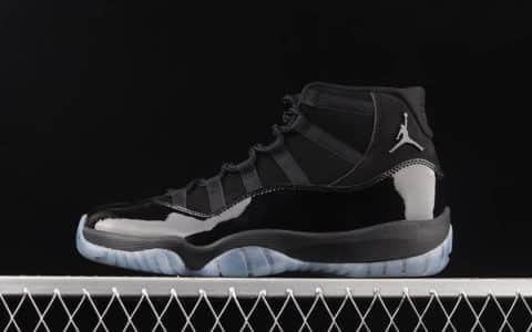 AJ11黑伽马高帮真碳缓震实战球鞋 Air Jordan 11“Cap and Gown” AJ11大魔王高帮 货号：378037-005