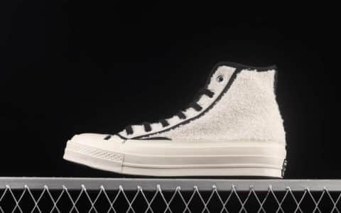 匡威1970S羊羔绒白色高帮 Converse Chuck70 匡威秋冬新款 货号：172006C