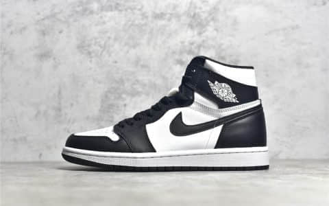 LJR纯原版本AJ1黑白熊猫高帮 Air Jordan 1 原厂品质AJ1一比一复刻 货号：555088-010