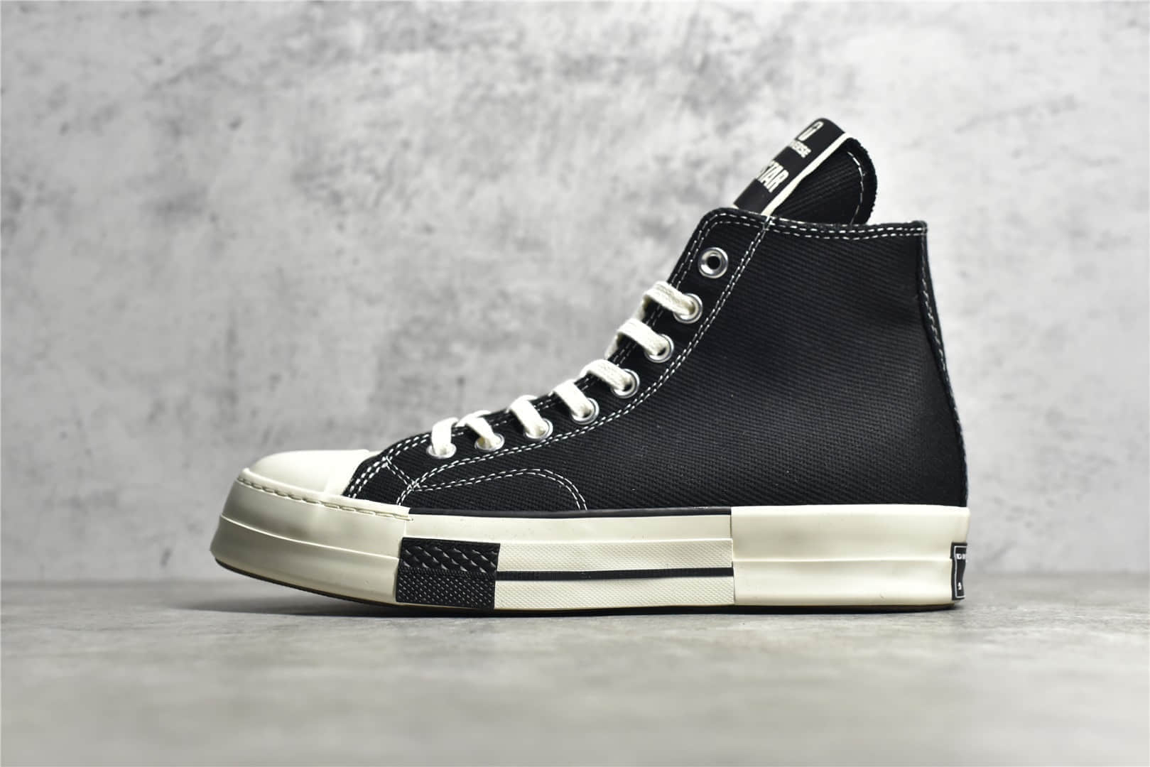 匡威RO联名大匡威黑色高帮 Converse x DRKSHDW联名 匡威瑞克欧文斯联名 货号：A00130C