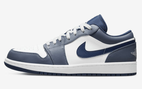 AJ1白蓝低帮新配色官图曝光 Air Jordan 1 Low 经典AJ1低帮正品 货号：553558-414