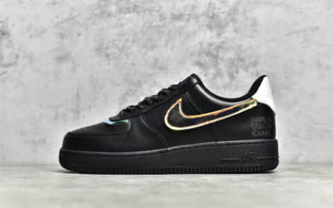 耐克空军黑镭射低帮 Nike Air Force 1 Low 莆田GOD版本神版本耐克空军 货号：DC0710-101