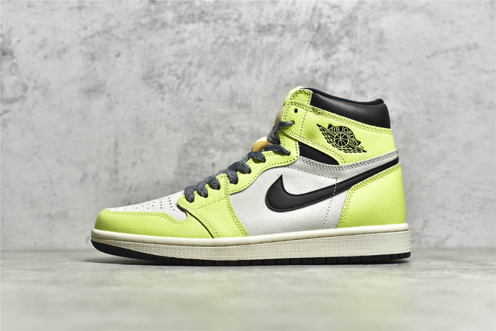 AJ1苹果绿高帮 AJ1荧光绿高帮 Air Jordan 1 Hight AJ1新款配色 AJ1纯原版本 货号：555088-702