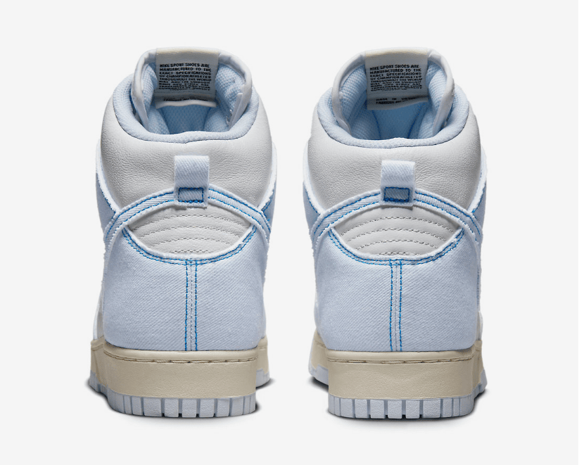 耐克Dunk水洗丹宁 Nike Dunk High 1985 “Blue Denim” 耐克Dunk1985高帮水洗蓝 货号：DQ8799-101