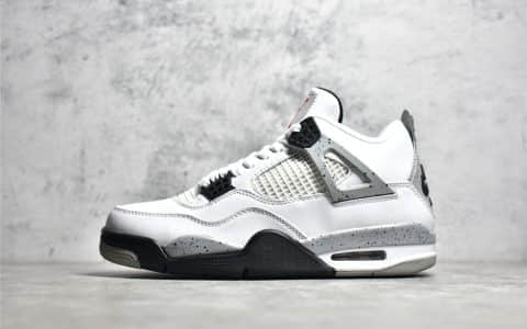 老汪纯原版本AJ4白水泥 Air Jordan 4 白水泥 原厂AJ材料开模 货号：840606-192