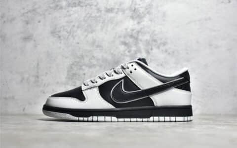 GOD版本耐克SB Dunk黑灰低帮 Nike SB Dunk Low 耐克Dunk灰猫 货号：DD9606-363