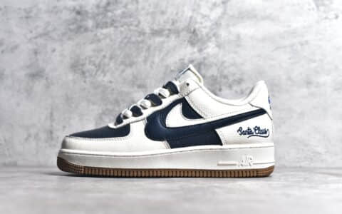 耐克空军米白蓝拼接低帮 Nike Air Force 1'07 Low 耐克空军sole气垫原厂耐克空军进口配置 货号CC2569-066