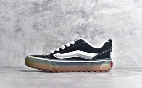 万斯Imran Potato联名黑色生胶帆布鞋VANS x Imran Potato H2023万斯黑色低帮万斯板鞋万斯水晶底
