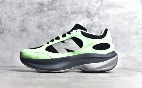 NB黑绿解构跑鞋新百伦新款跑鞋New Balance NB Warped Runner新百伦纯原版本复刻新百伦黑绿货号UWRPDMOB